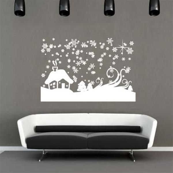 Большие трафареты для стен под покраску на новый год