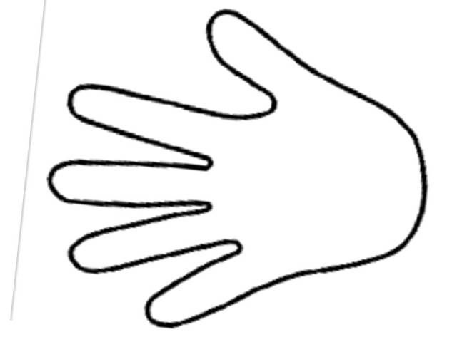 Трафарет руки