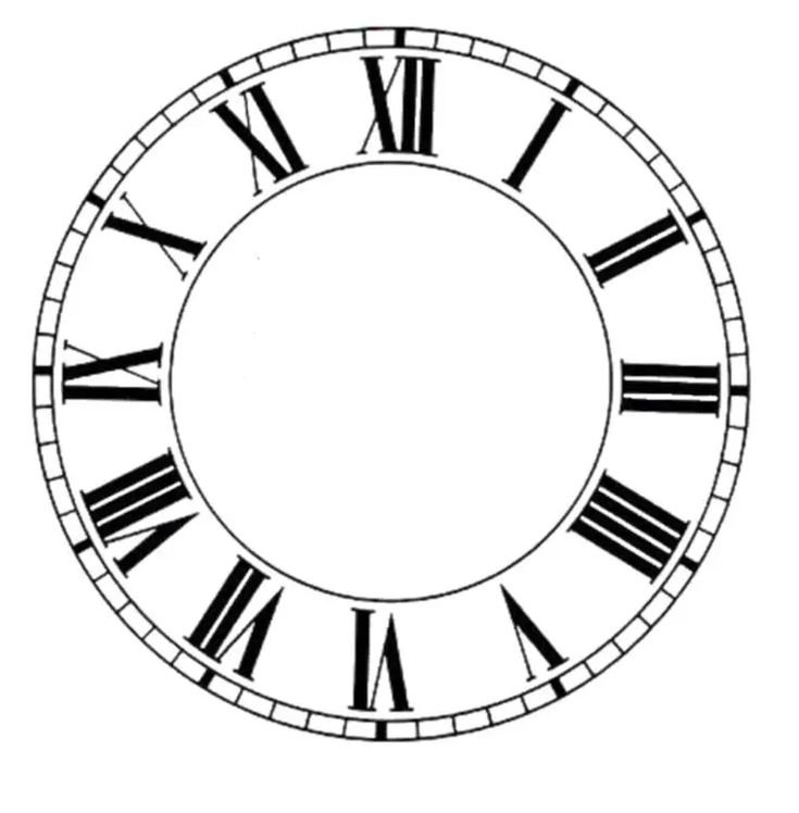 Трафареты часов для декупажа