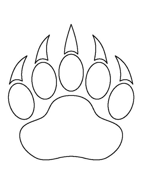 Отпечаток лапы медведя