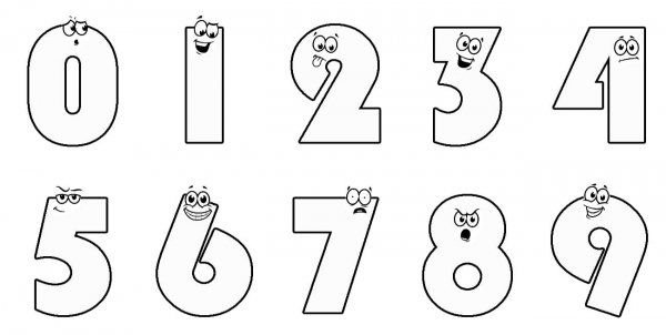 Раскраска цифры