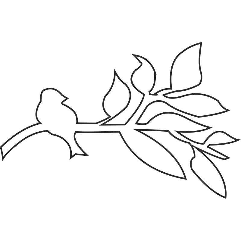 Трафарет ветки