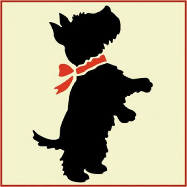 Силуэт собаки