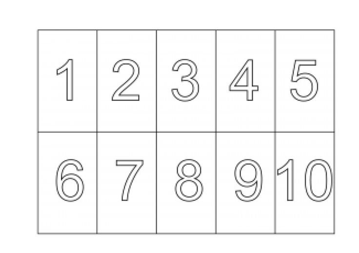 Цифры от 1 до 10