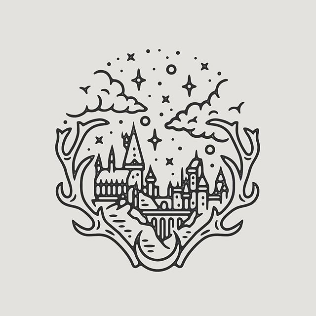 Скетчи Гарри Поттер Хогвартс