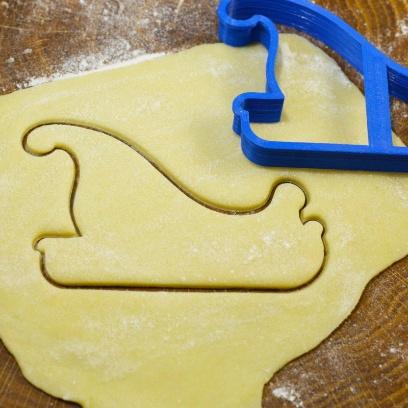 Вырубка сани для печенья