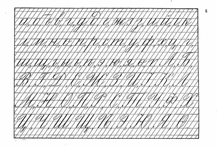 Упражнения для каллиграфического почерка