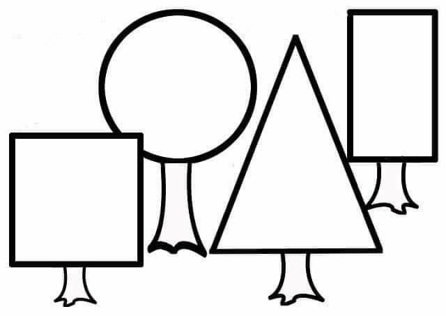 Раскраски для детей фигуры