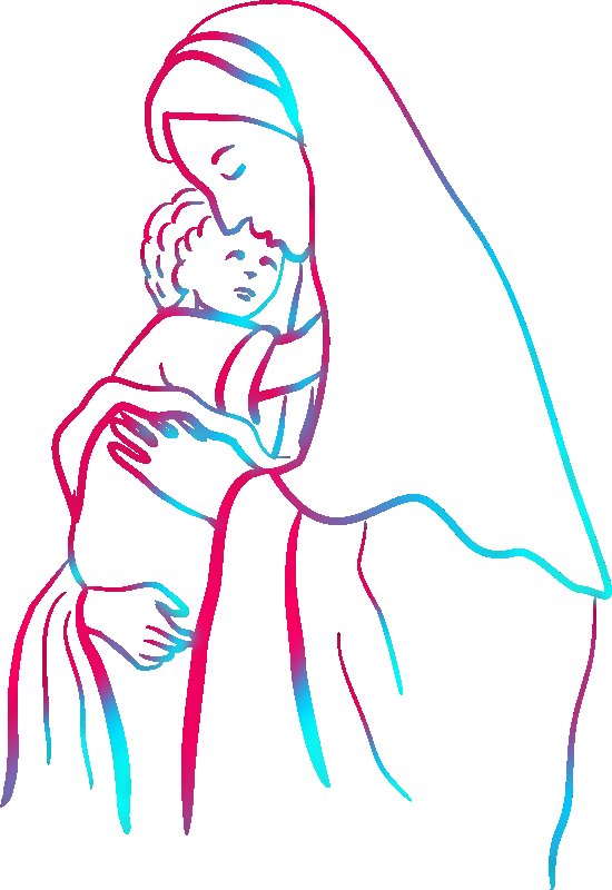 Дева Мария и младенец