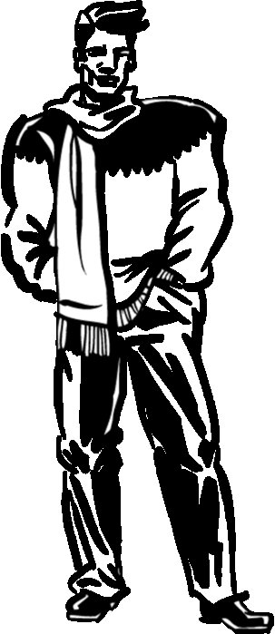 Мужская одежда силуэт