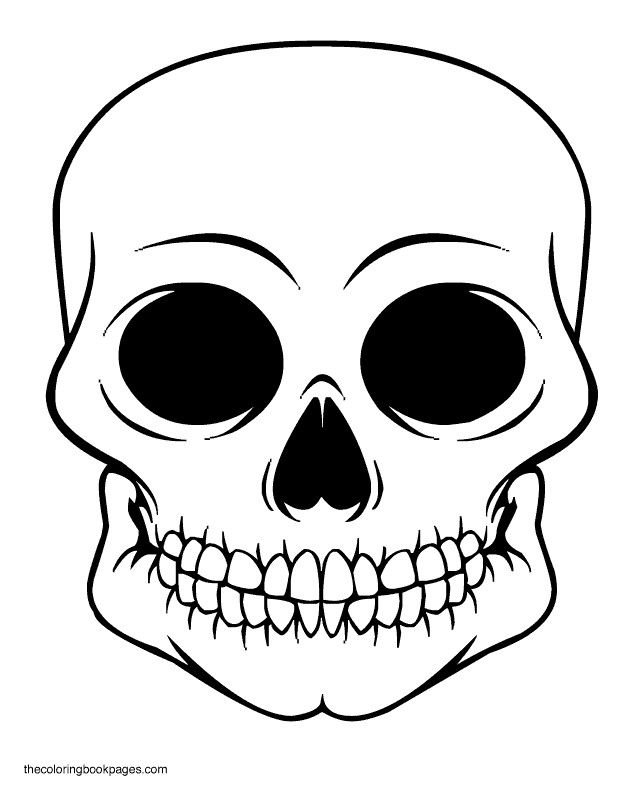 Череп для распечатки