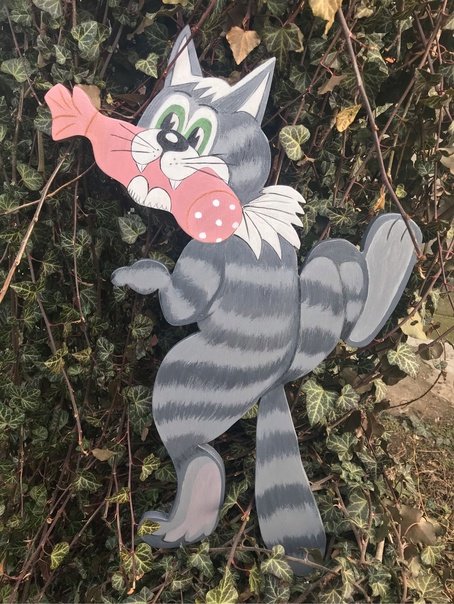 Фигурки из фанеры для дачи на забор