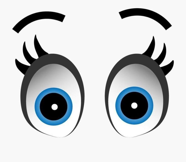 Глаза мультяшные