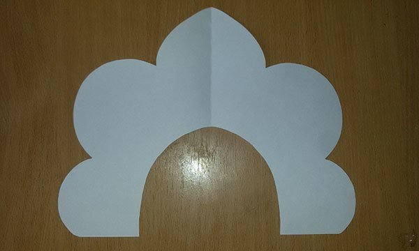 Кокошник из картона