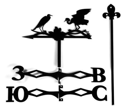 Роза ветров для флюгера чертеж