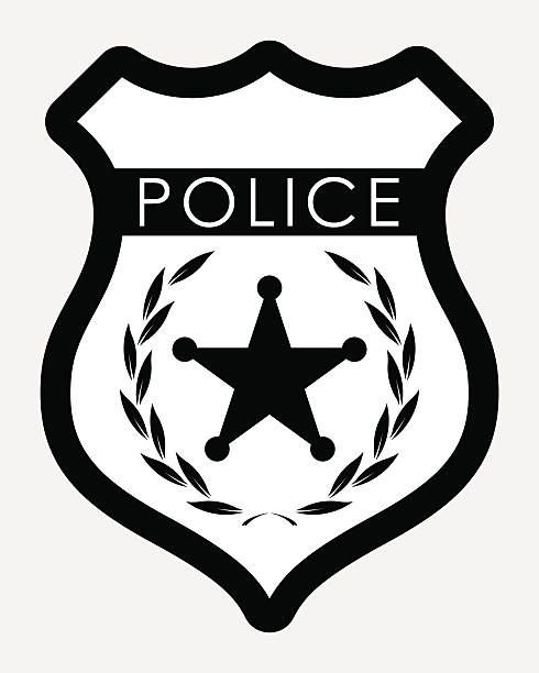 Полицейский значок на прозрачном фоне