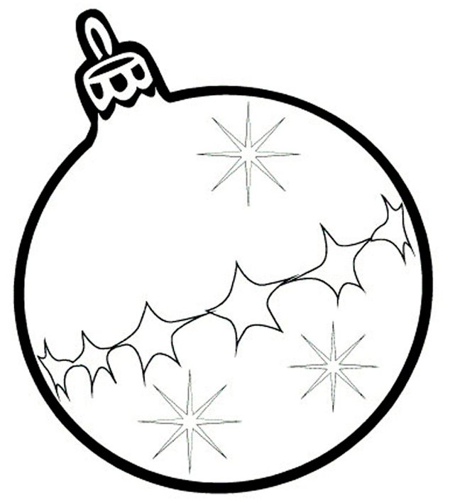 Новогодние шары раскраска