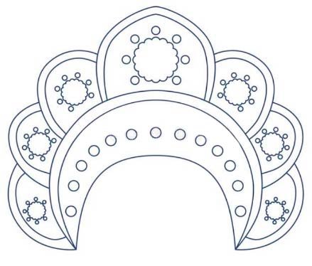 Узоры для кокошника русского народного