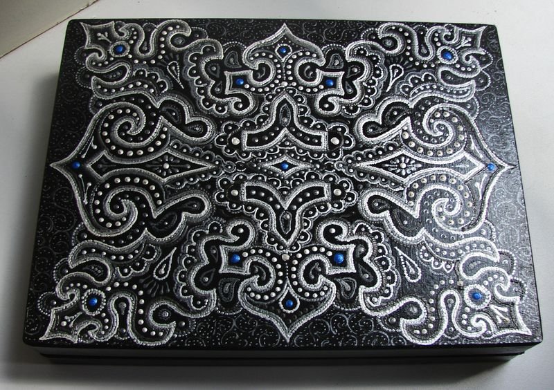 Точечная роспись ежедневника