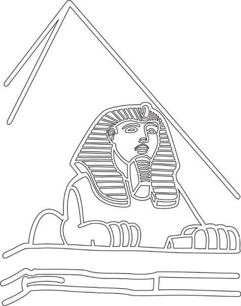 Сфинкс Египет рисунок