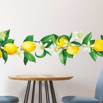 Наклейка интерьерная "лимоны"