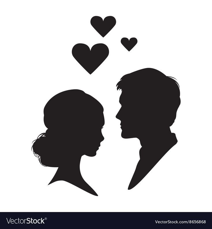 Силуэты влюбленных