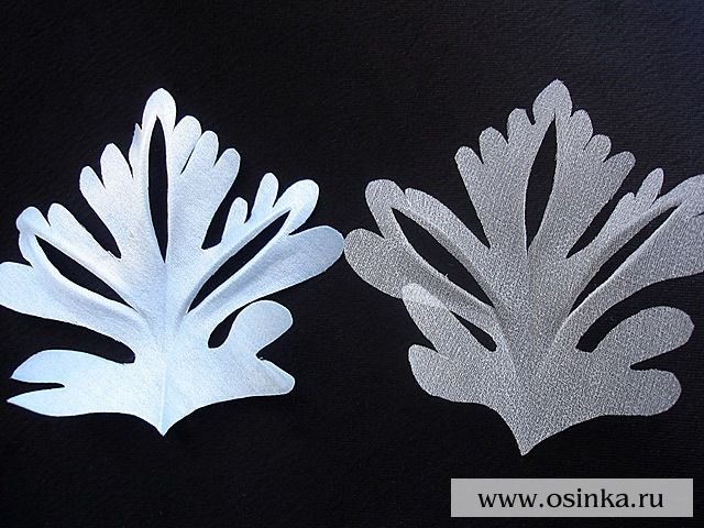 Трафарет снежинки из фоамирана