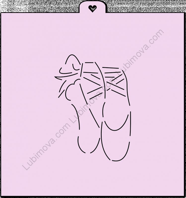 Пуанты трафарет