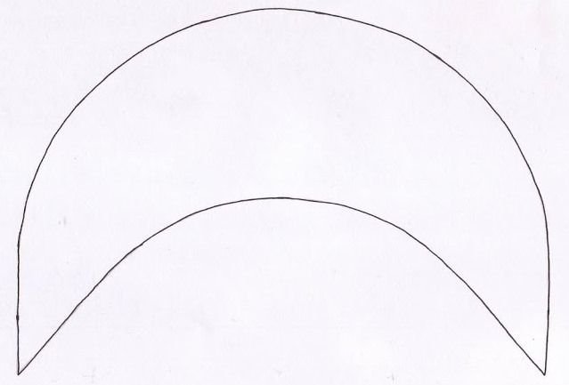 Кокошник трафарет