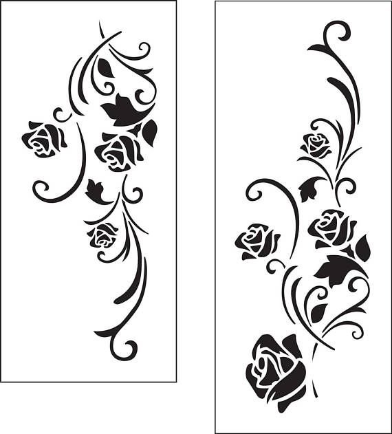 Трафареты на шкафы для декора