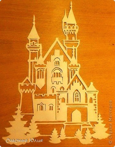 Замок снежной королевы вытыканка