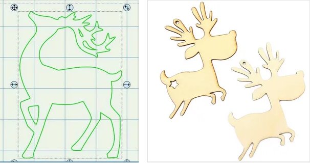 Олень из фанеры чертежи с размерами