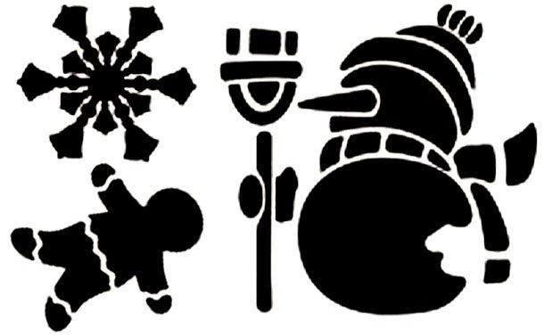 Трафареты для искусственного снега
