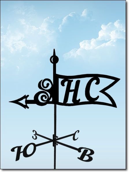 Флюгер с инициалами