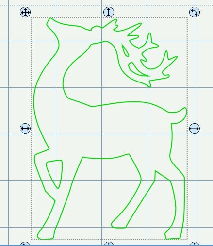 Новогодний олень из картона