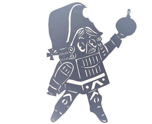 Щелкунчик трафареты на окна