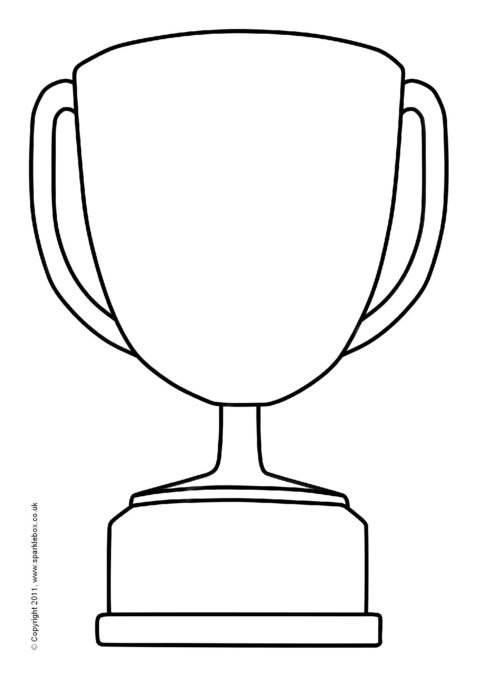Спортивный Кубок раскраска