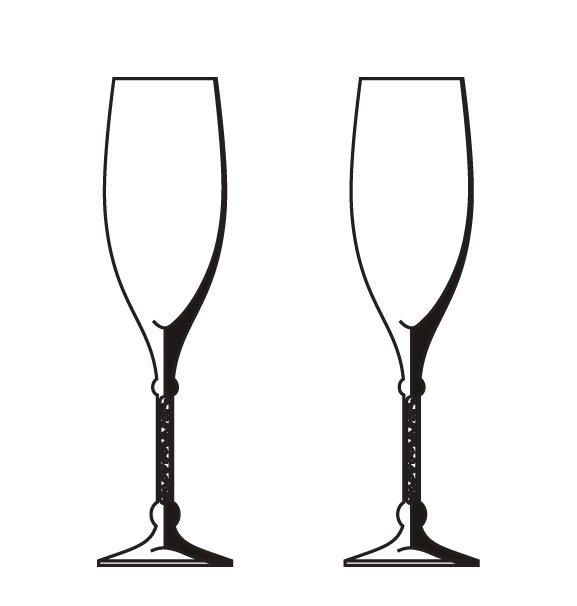 Шампанское трафарет
