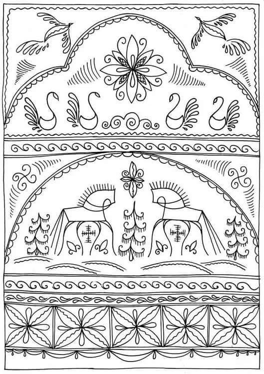 Мезенская (палащельская) роспись