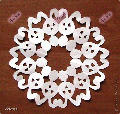 Снежинка с зайчиком