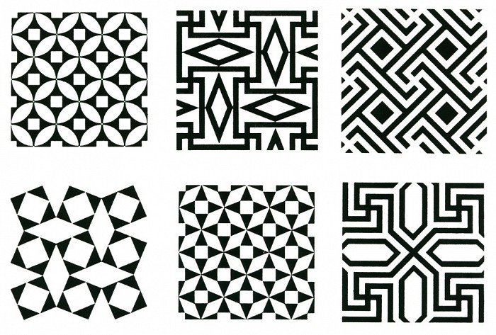 Трафарет геометрический орнамент