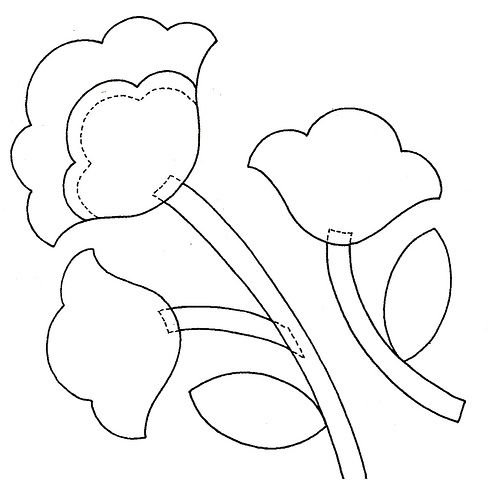 Цветочки для аппликации