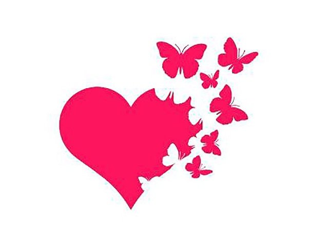 Сердце из бабочек