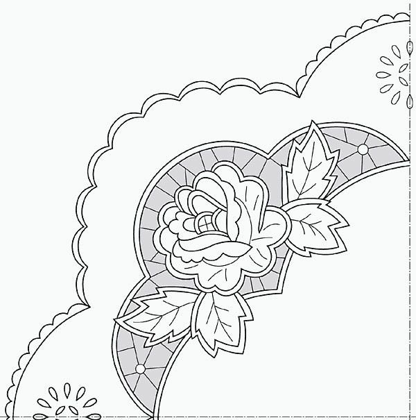 Вышивка Ришелье схемы