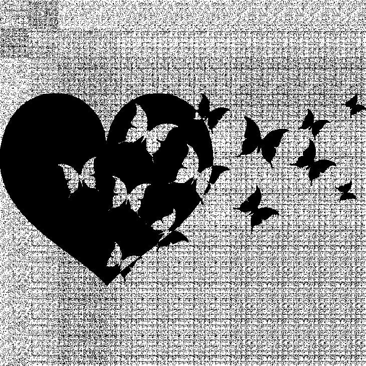 Сердечко силуэт