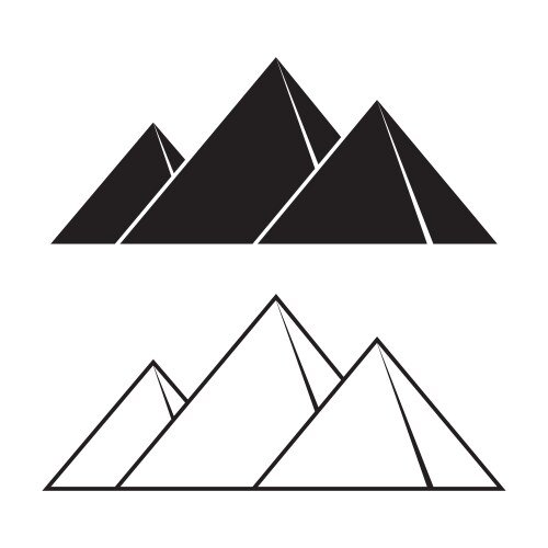 Египетские пирамиды силуэт