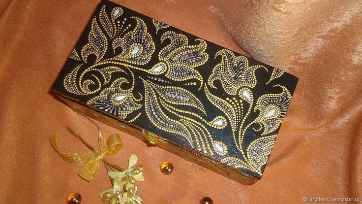 Роспись шкатулок акриловыми красками