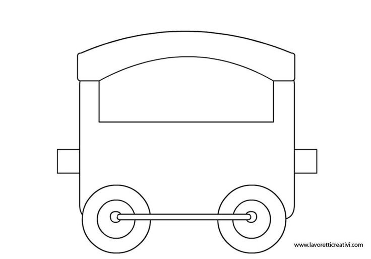 Вагончик трафарет