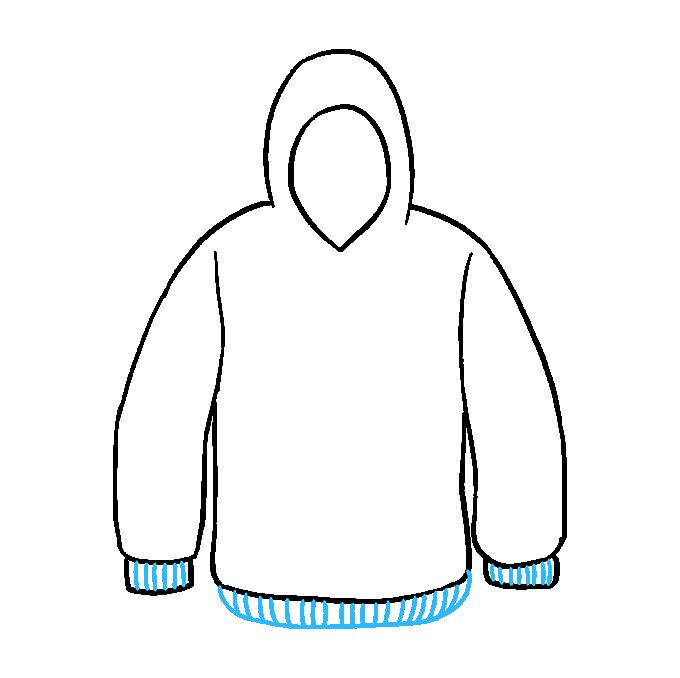 Толстовка шаблон