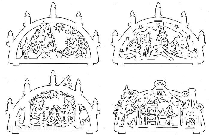 Новогодние игрушки из фанеры чертежи